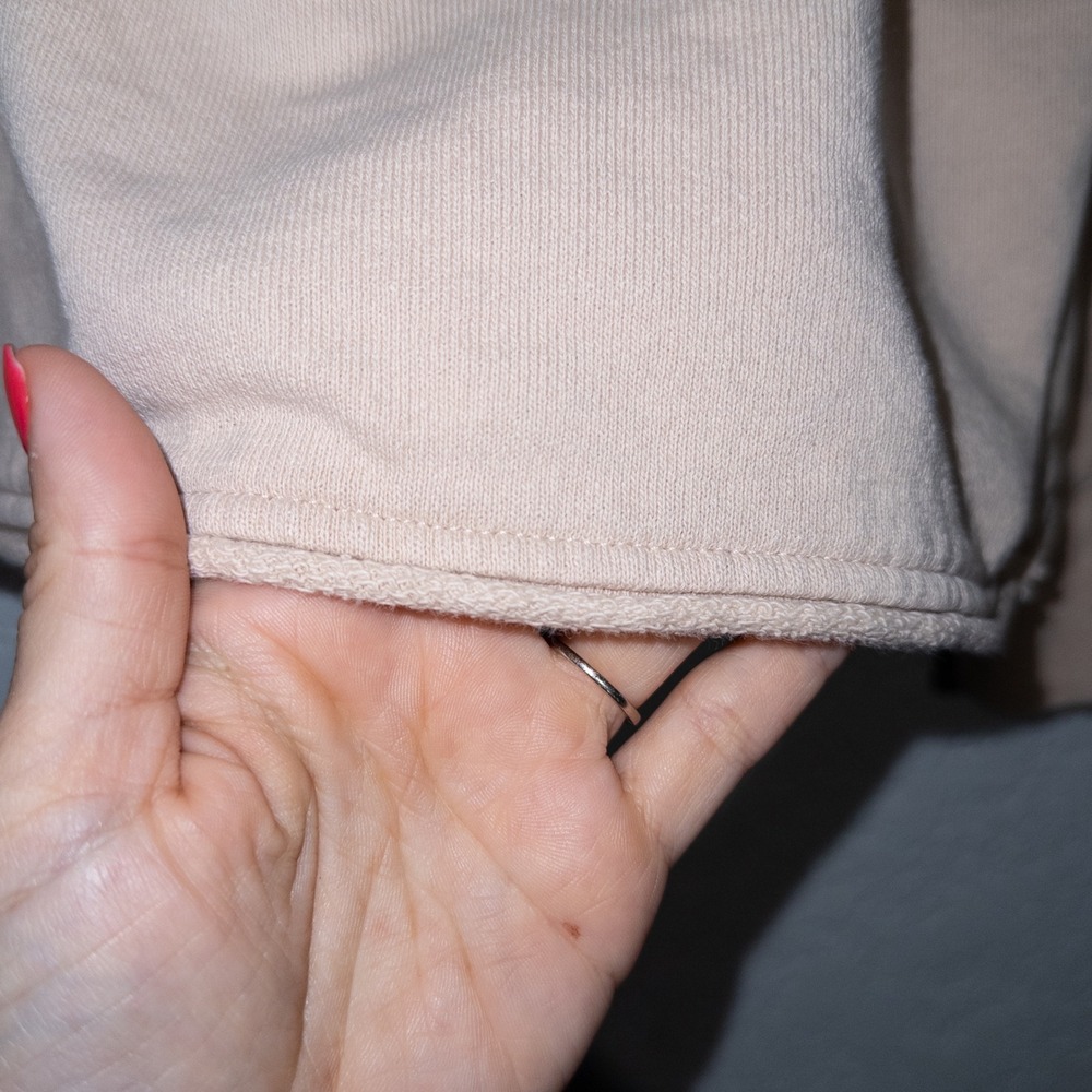 Madewell Avalon Pink Hemp-Cotton Mockneck Sweatshirt Size Medium - Picture 4 of 9